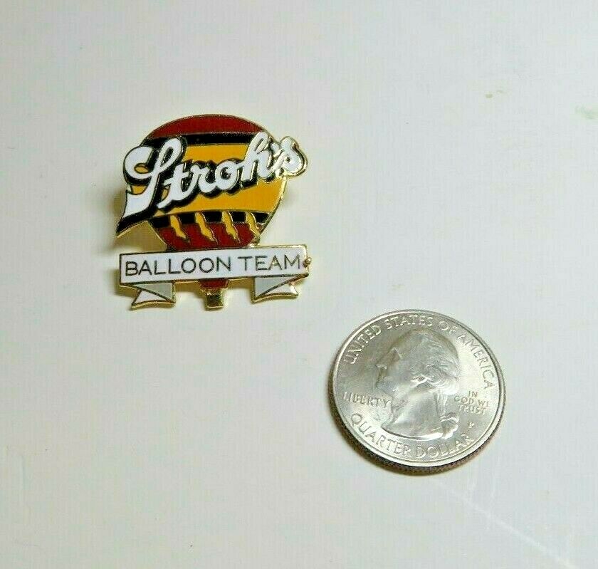 1986 Stroh's Hot Air Balloon Team Metal Lapel Pin