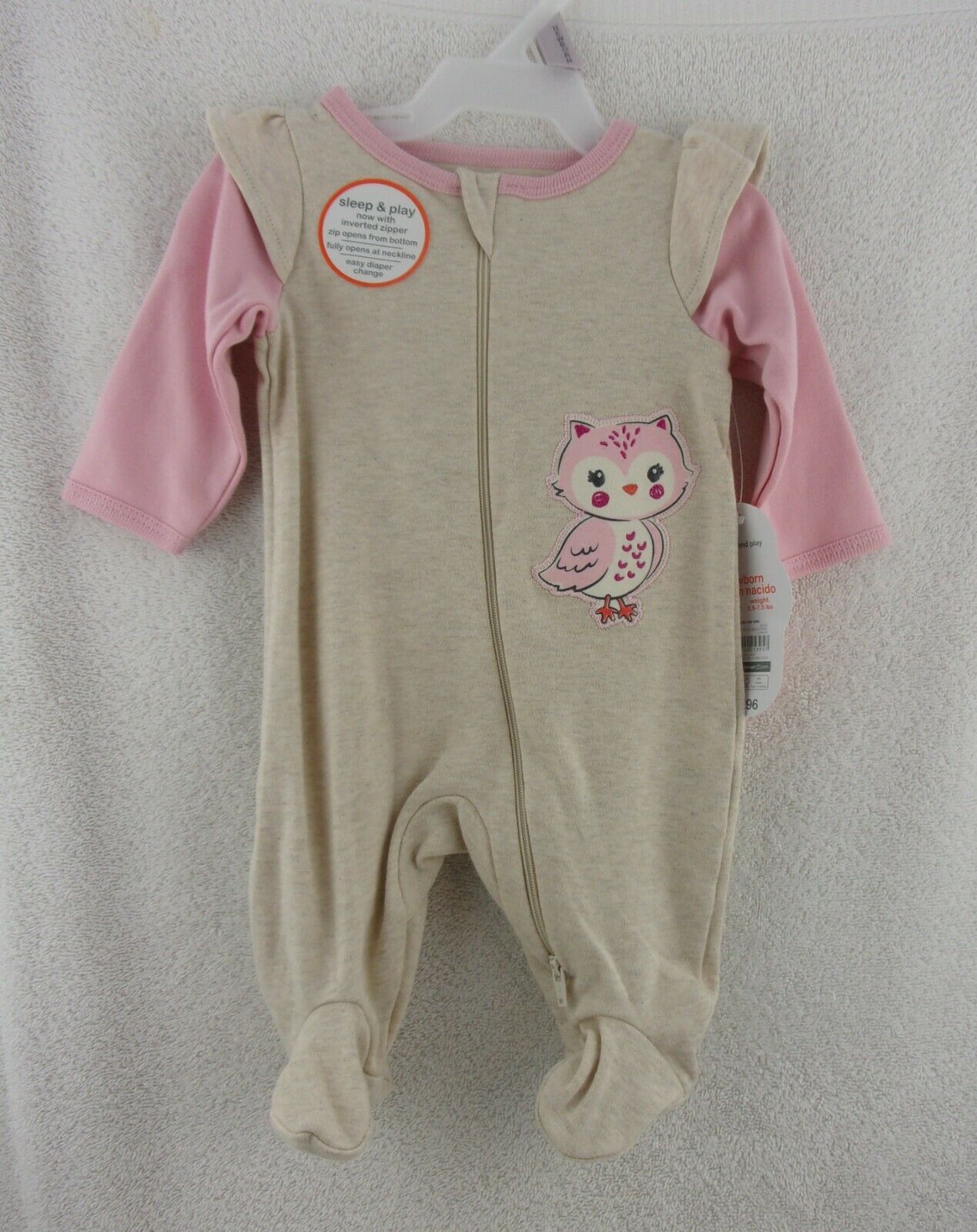 Doll Clothes Wonder Nation Owl Sleeper Newborn Infant Outfit 20"-24"