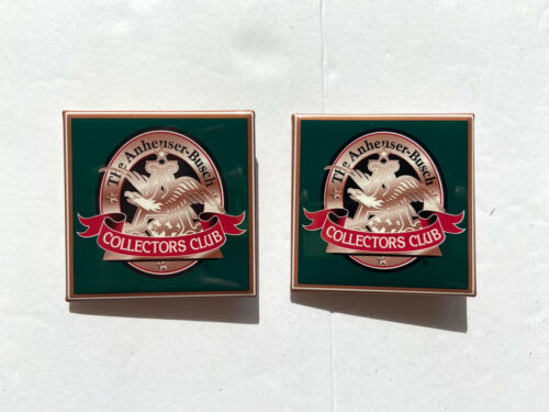 Anheuser Busch Collectors Club Button Pin  Set Of 2