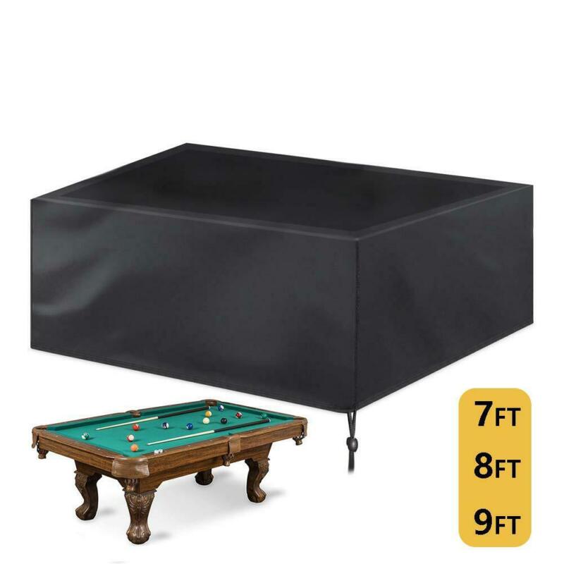 7/8/9 Ft Pool Table Cover Waterproof Oxford Cloth For Snooker Billiard Table
