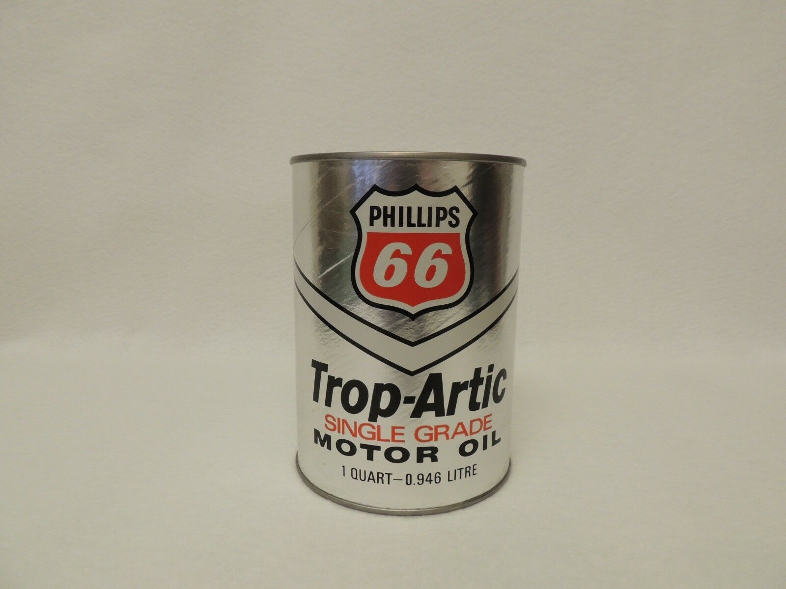 Vintage Phillips 66 Trop-artic 1 Quart Oil Can - Full