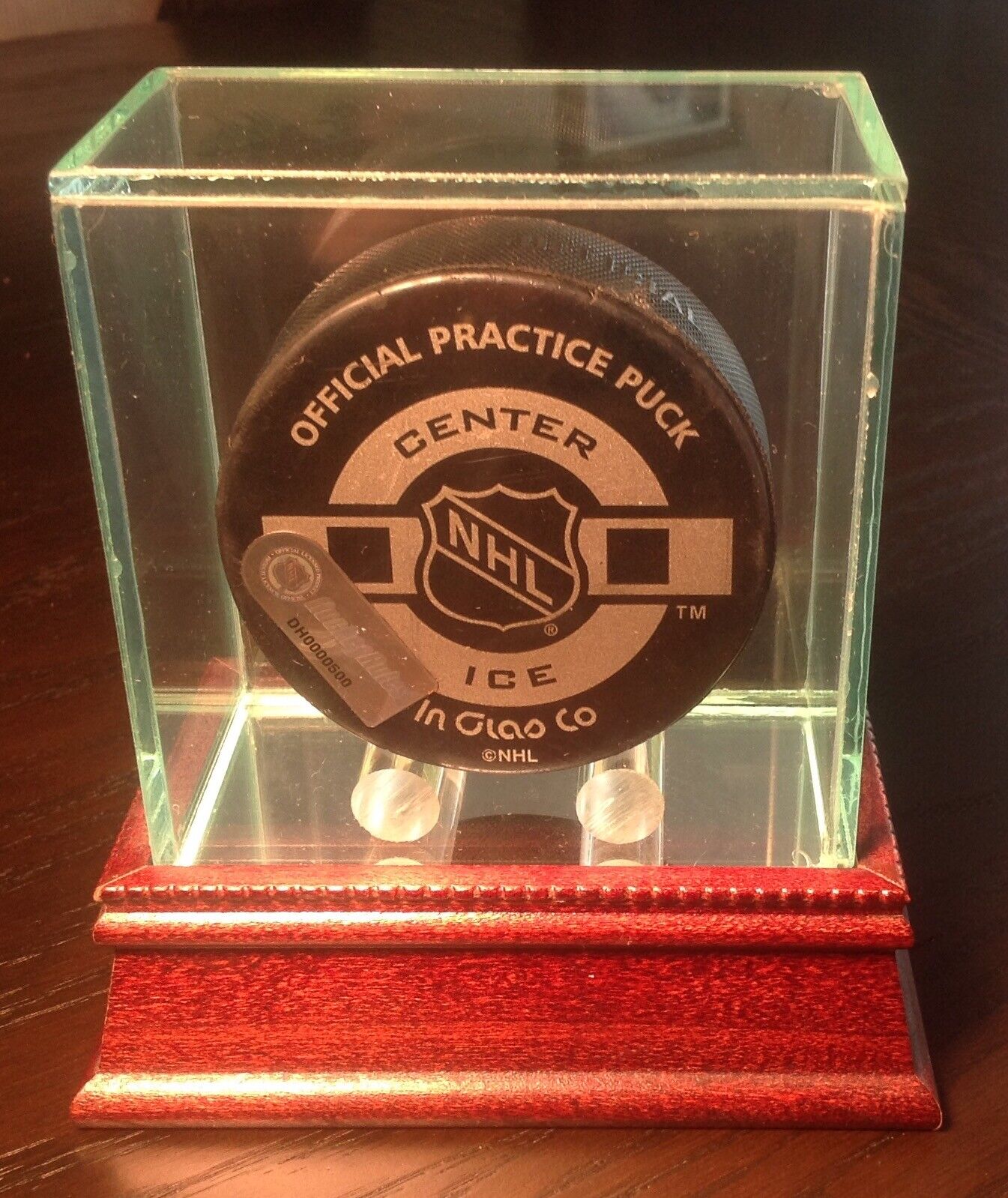 Unique First Ever Goal Puck - 1st Outdoor Goal/nhl Hockey Game Edm Alberta 2003