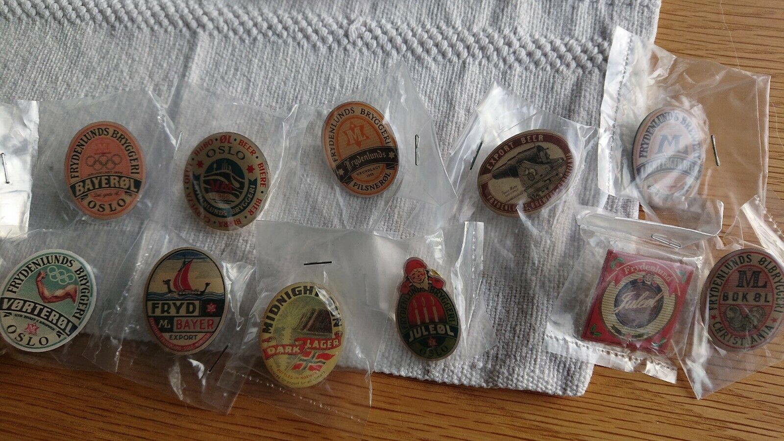 Collection 11 Beer & Brewery Pins Frydenlund Brewery Norway