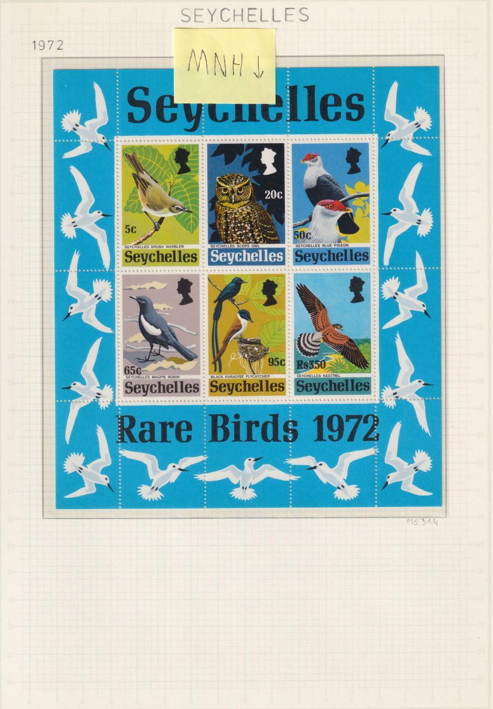 SEYCHELLES - EXCELLENT MNH ** AND MINT HINGED * COLLECTION ON ALBUM PAGES - Z967