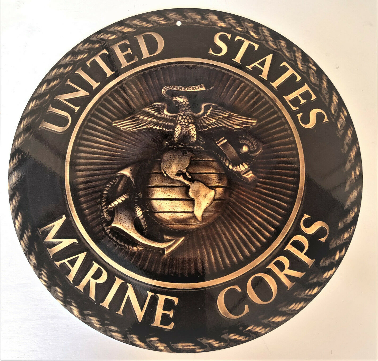 United States Marine Corps Emblem 11.75 Inch Aluminum Sign