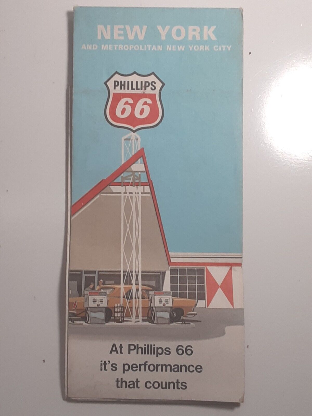 Vintage Phillips 66 New York City Street/road Map 1970