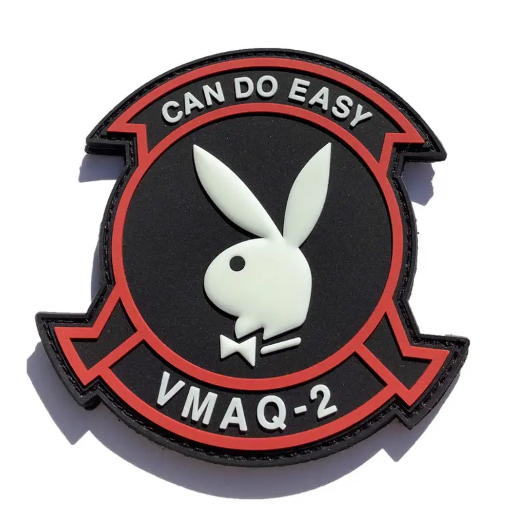 VMAQ-2 Playboys PVC Patches -Hook and Loop