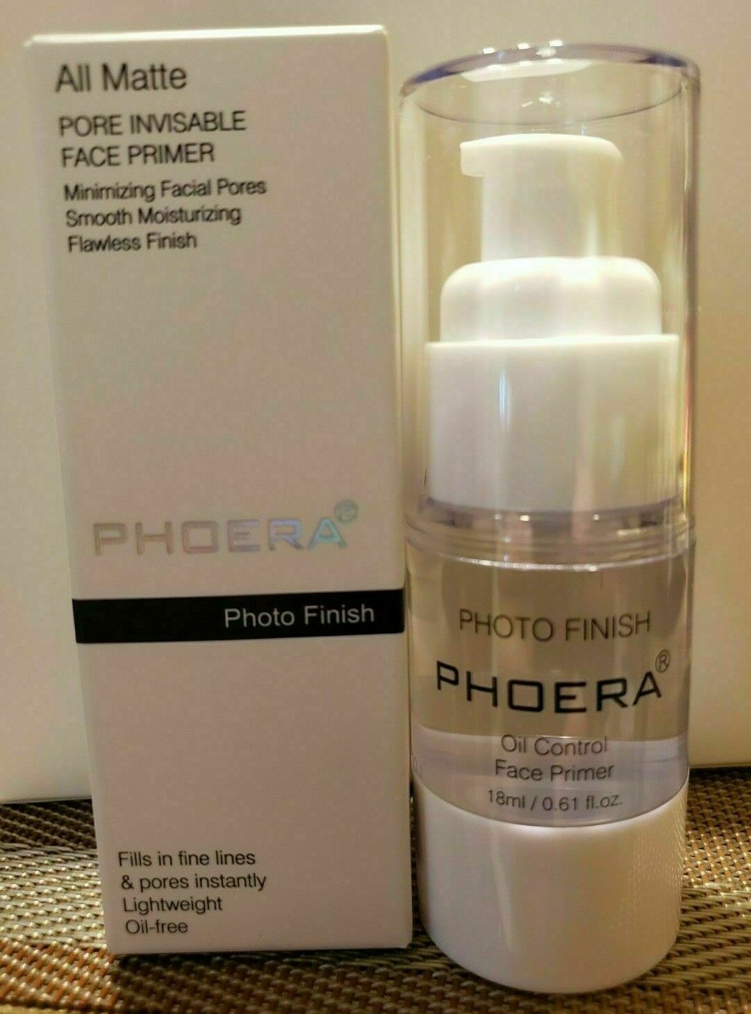 Phoera Face Primer Liquid All Matte Foundation Pores Invisible Oil-control 18ml