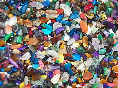 500 Carat Lots Of Size #1 Tumbled Polished Gemstones - (~ 750 Small Gemstones)