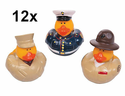 12 US Marine Corp Rubber Ducks - Retirement Party Marines Ducky Duckie - NEW