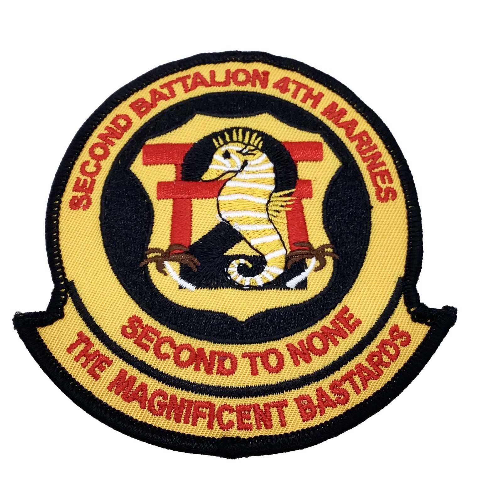 2nd Battalion 4th Marines Magnificent Bastards Patch – Plastic Backing