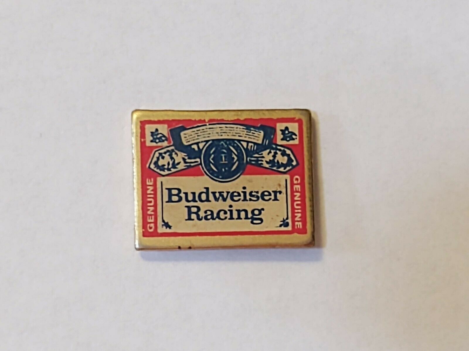 Vintage Budweiser Bud Beer Budweiser Racing Hat Lapel Pin